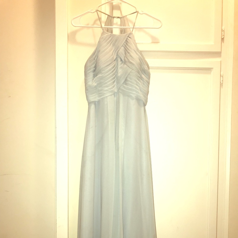 Light blue Chiffon Bridesmaid Dress